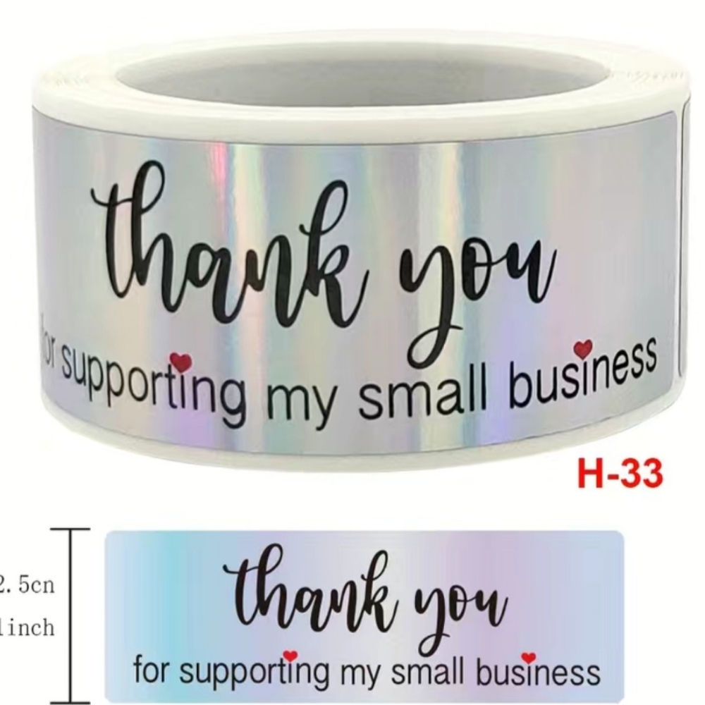 THANK YOU STICKERS Qty 60